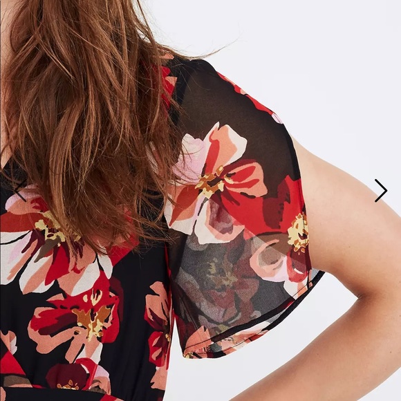 Madewell Tulip-Sleeve Mini Dress in French Rose - Picture 4 of 8